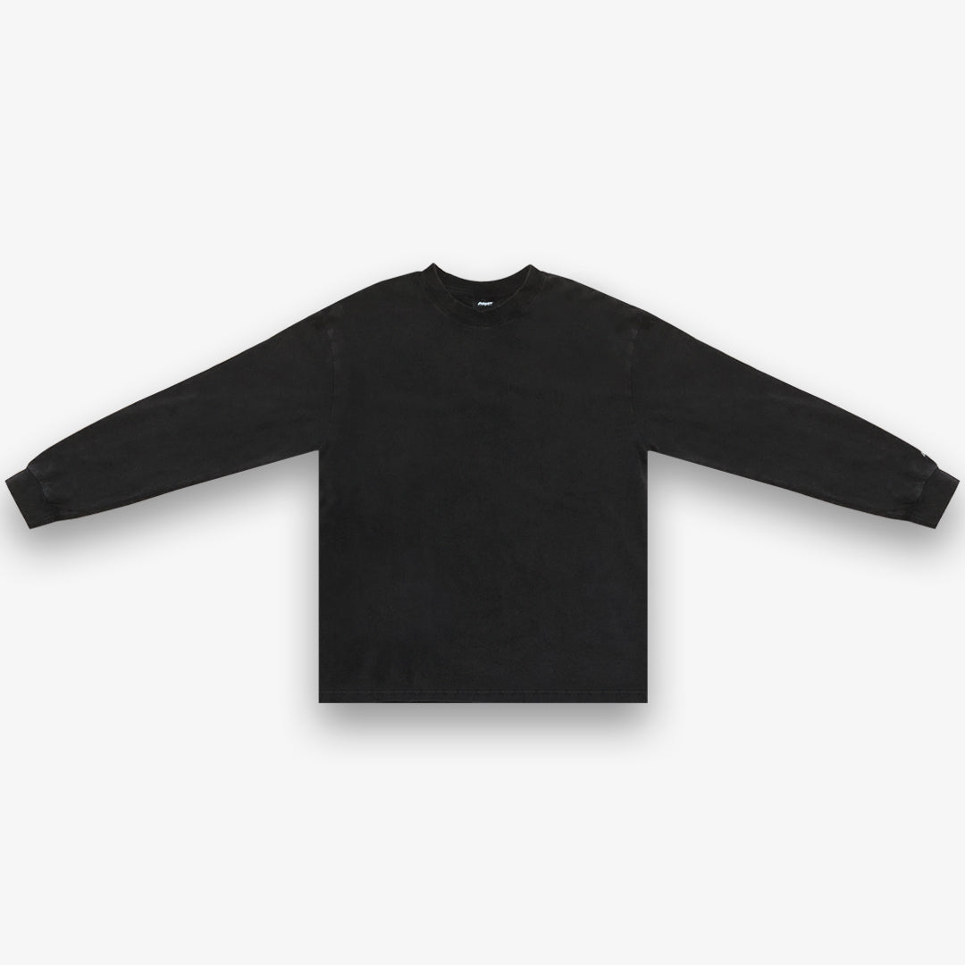 Vintage Wash LS Tee - Black Onyx
