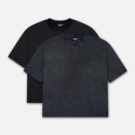 2-Pack: Midweight Archive Tee - Diesel + Asphalt Black