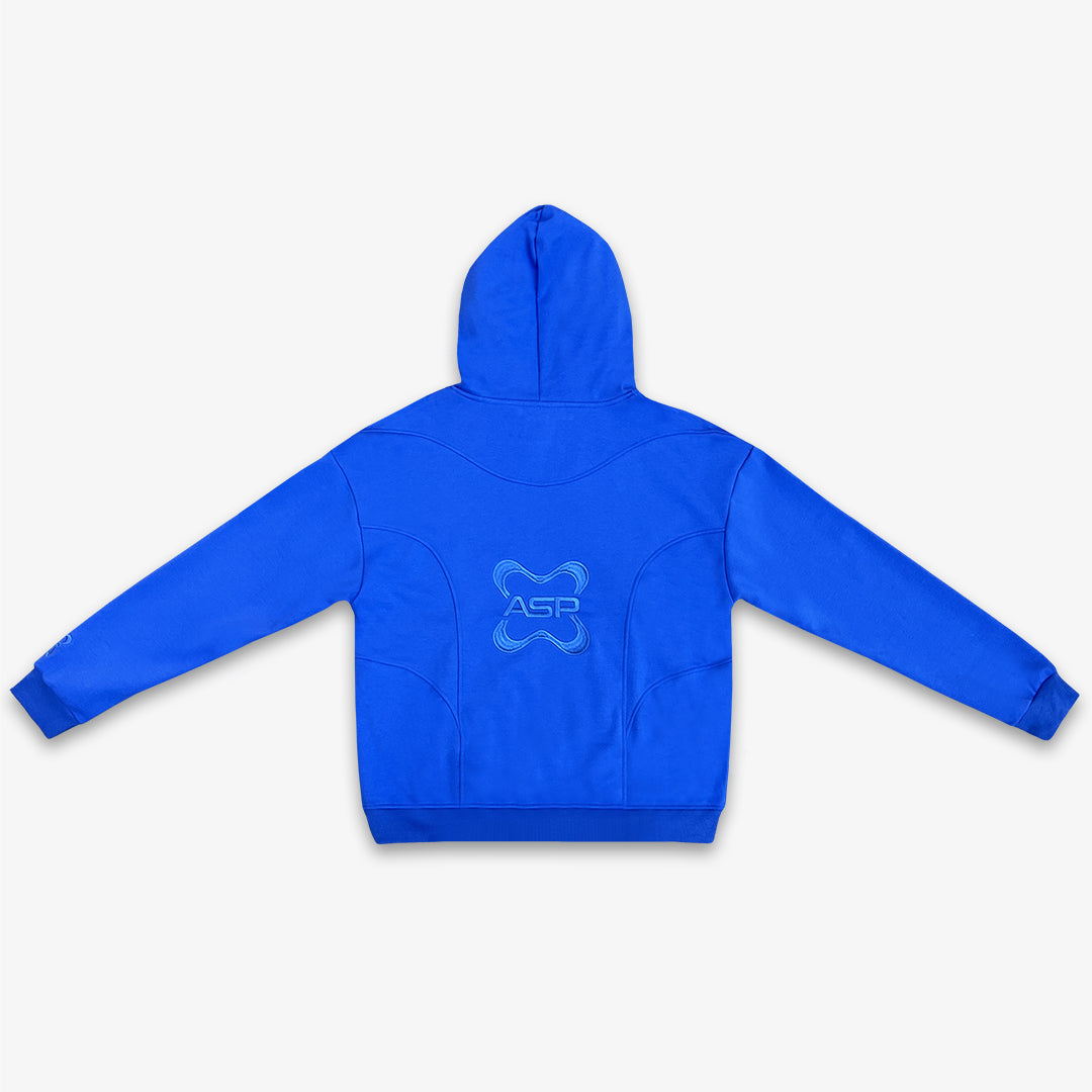 Thermal Velour Multiseam Hoodie - Cobalt Blue