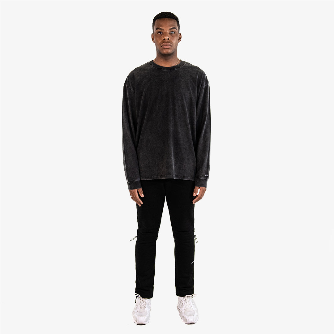 Vintage Wash LS Tee - Black Onyx