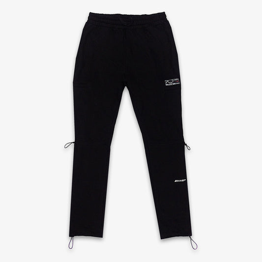French Terry Technical Trousers - Jet Black