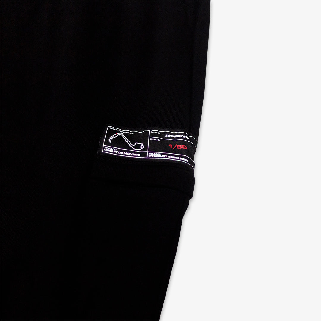 French Terry Technical Trousers - Jet Black