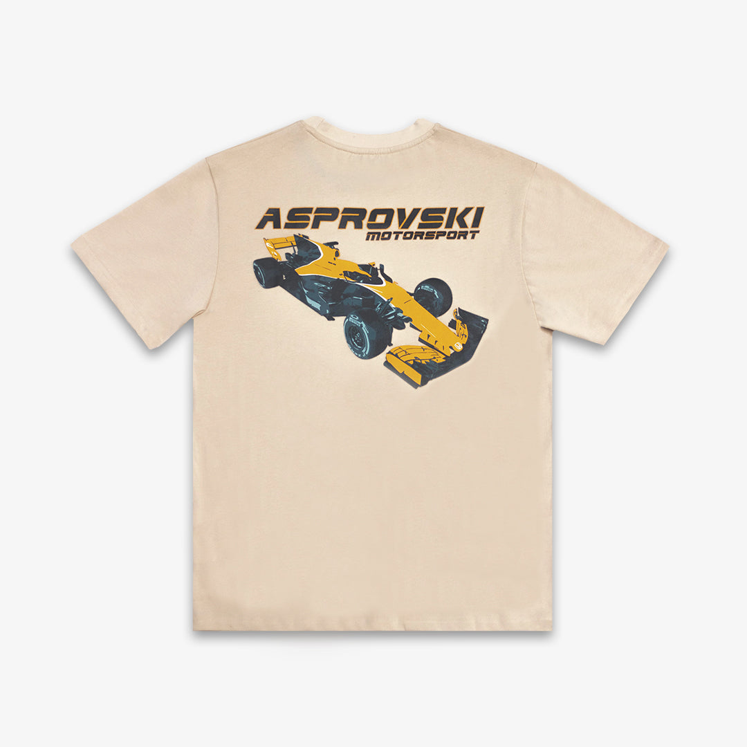 Motorsport Tee - Sabbia Creme
