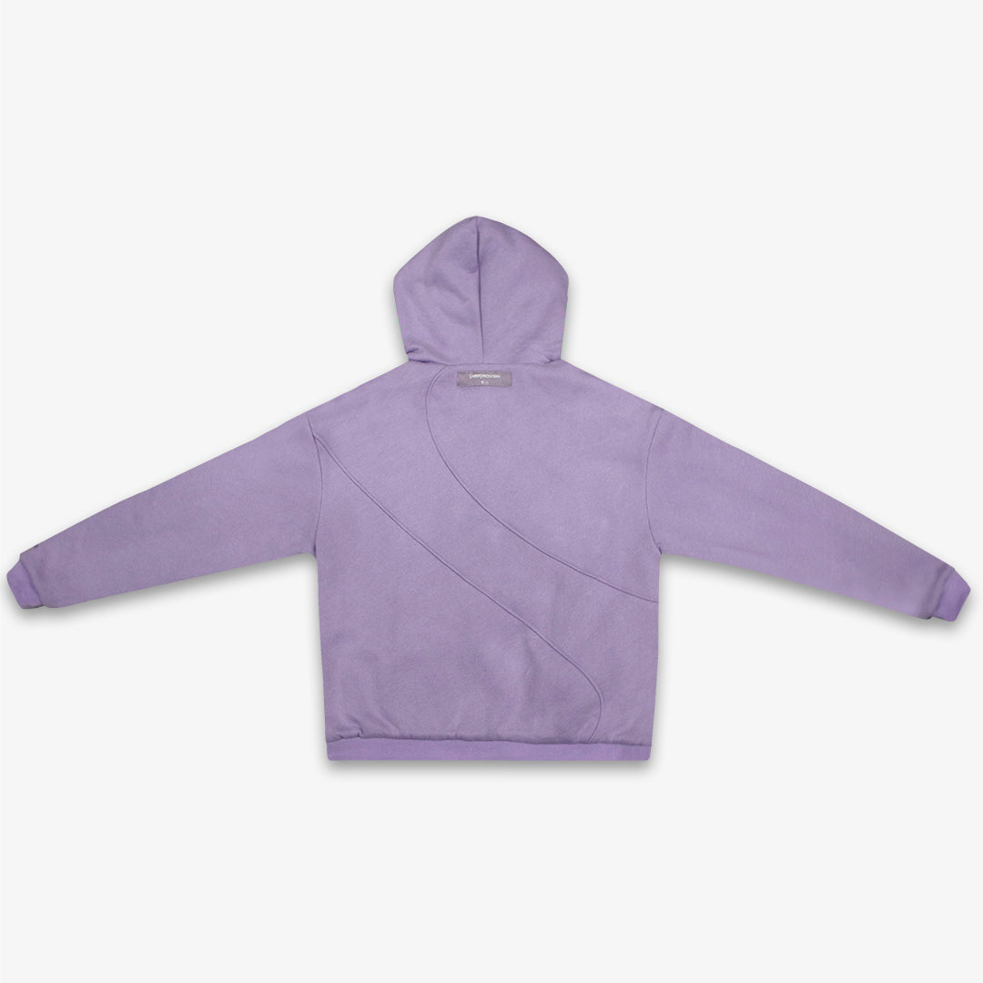 Reversible Multiseam Hoodie - Lavender/Cream