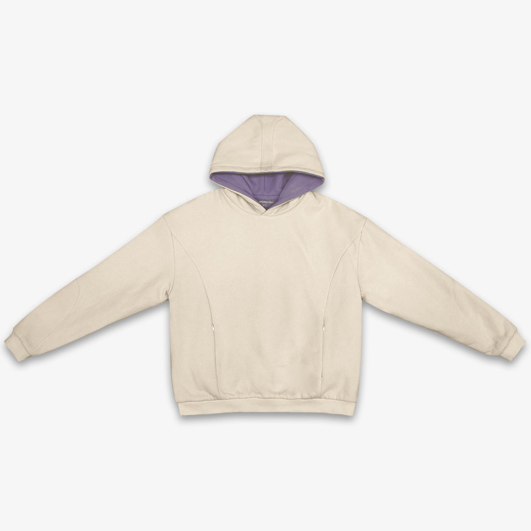 Reversible Multiseam Hoodie - Lavender/Cream