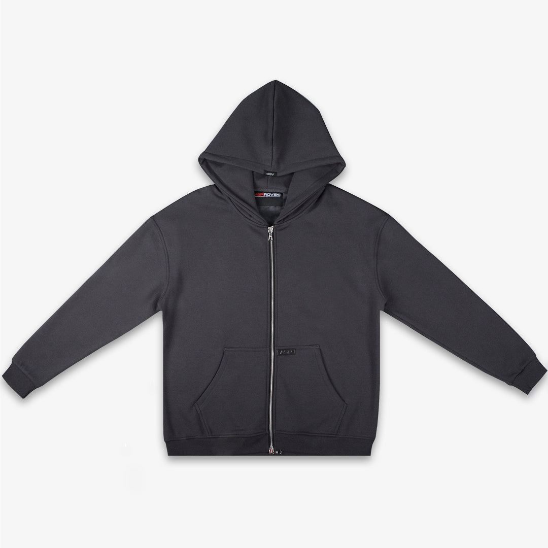 Euphoria Thermal Velour Dual-Zip Hoodie - Slate